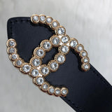 Genuine Leather Luxury Hexagons Reversible Belt unisex