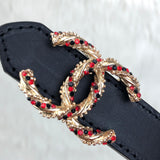 Genuine Leather Luxury Hexagons Reversible Belt unisex
