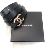 Genuine Leather Luxury Hexagons Reversible Belt unisex