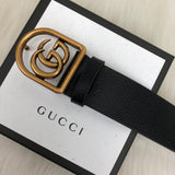 Genuine Leather Luxury Hexagons Reversible Belt unisex