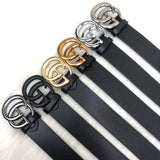 Genuine Leather Luxury Hexagons Reversible Belt unisex