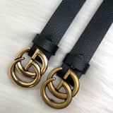 Genuine Leather Luxury Hexagons Reversible Belt unisex