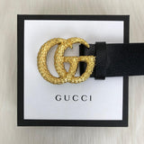 Genuine Leather Luxury Hexagons Reversible Belt unisex