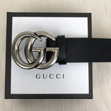 Genuine Leather Luxury Hexagons Reversible Belt unisex