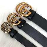 Genuine Leather Luxury Hexagons Reversible Belt unisex