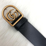 Genuine Leather Luxury Hexagons Reversible Belt unisex