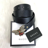 Genuine Leather Luxury Hexagons Reversible Belt unisex