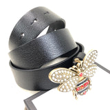 Genuine Leather Luxury Hexagons Reversible Belt unisex