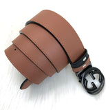 Genuine Leather Luxury Hexagons Reversible Belt unisex