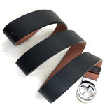 Genuine Leather Luxury Hexagons Reversible Belt unisex