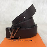 Genuine Leather Luxury Hexagons Reversible Belt unisex