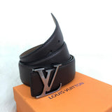 Genuine Leather Luxury Hexagons Reversible Belt unisex