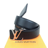 Genuine Leather Luxury Hexagons Reversible Belt unisex