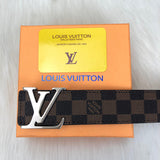 Genuine Leather Luxury Hexagons Reversible Belt unisex