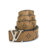 Genuine Leather Luxury Hexagons Reversible Belt unisex