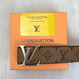 Genuine Leather Luxury Hexagons Reversible Belt unisex