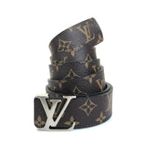Genuine Leather Luxury Hexagons Reversible Belt unisex