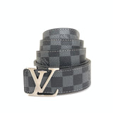 Genuine Leather Luxury Hexagons Reversible Belt unisex