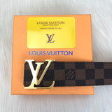 Genuine Leather Luxury Hexagons Reversible Belt unisex