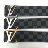 Genuine Leather Luxury Hexagons Reversible Belt unisex