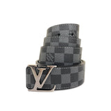 Genuine Leather Luxury Hexagons Reversible Belt unisex