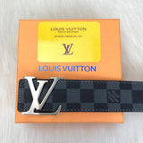 Genuine Leather Luxury Hexagons Reversible Belt unisex