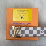 Genuine Leather Luxury Hexagons Reversible Belt unisex