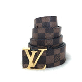 Genuine Leather Luxury Hexagons Reversible Belt unisex