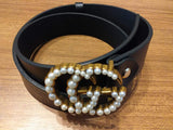 Genuine Leather Luxury Hexagons Reversible Belt unisex