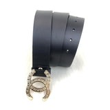 Genuine Leather Luxury Hexagons Reversible Belt unisex