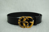 Genuine Leather Luxury Hexagons Reversible Belt unisex