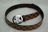 Genuine Leather Luxury Hexagons Reversible Belt unisex