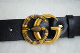 Genuine Leather Luxury Hexagons Reversible Belt unisex