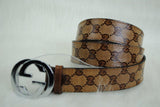 Genuine Leather Luxury Hexagons Reversible Belt unisex