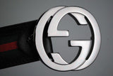 Genuine Leather Luxury Hexagons Reversible Belt unisex