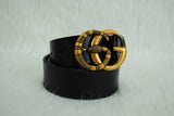 Genuine Leather Luxury Hexagons Reversible Belt unisex