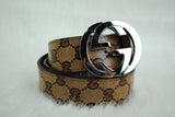 Genuine Leather Luxury Hexagons Reversible Belt unisex