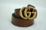 Genuine Leather Luxury Hexagons Reversible Belt Unisex