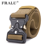 FRALU 2019 Hot Mens Tactical Belt Military Nylon Belt Outdoor multifunctional Training Belt High Quality Strap ceintures
