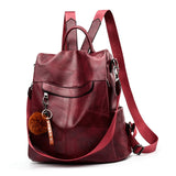 2019 Backpack Women Shoulder School Bags for Teenage Girls Vintage Leather Anti Theft Backpack Mochila Mujer Back Pack Lady