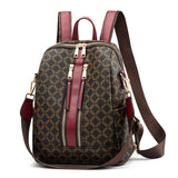 2019 Luxury Leather Backpack Women Printing Backpacks Retro Female Bag School Bags For Girls Travel Rucksack Ladies Shoulder Bag