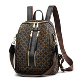 2019 Luxury Leather Backpack Women Printing Backpacks Retro Female Bag School Bags For Girls Travel Rucksack Ladies Shoulder Bag