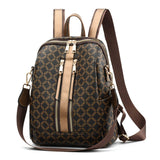 2019 Luxury Leather Backpack Women Printing Backpacks Retro Female Bag School Bags For Girls Travel Rucksack Ladies Shoulder Bag