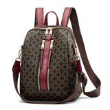 2019 Luxury Leather Backpack Women Printing Backpacks Retro Female Bag School Bags For Girls Travel Rucksack Ladies Shoulder Bag