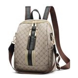 2019 Luxury Leather Backpack Women Printing Backpacks Retro Female Bag School Bags For Girls Travel Rucksack Ladies Shoulder Bag