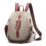 2019 Luxury Leather Backpack Women Printing Backpacks Retro Female Bag School Bags For Girls Travel Rucksack Ladies Shoulder Bag